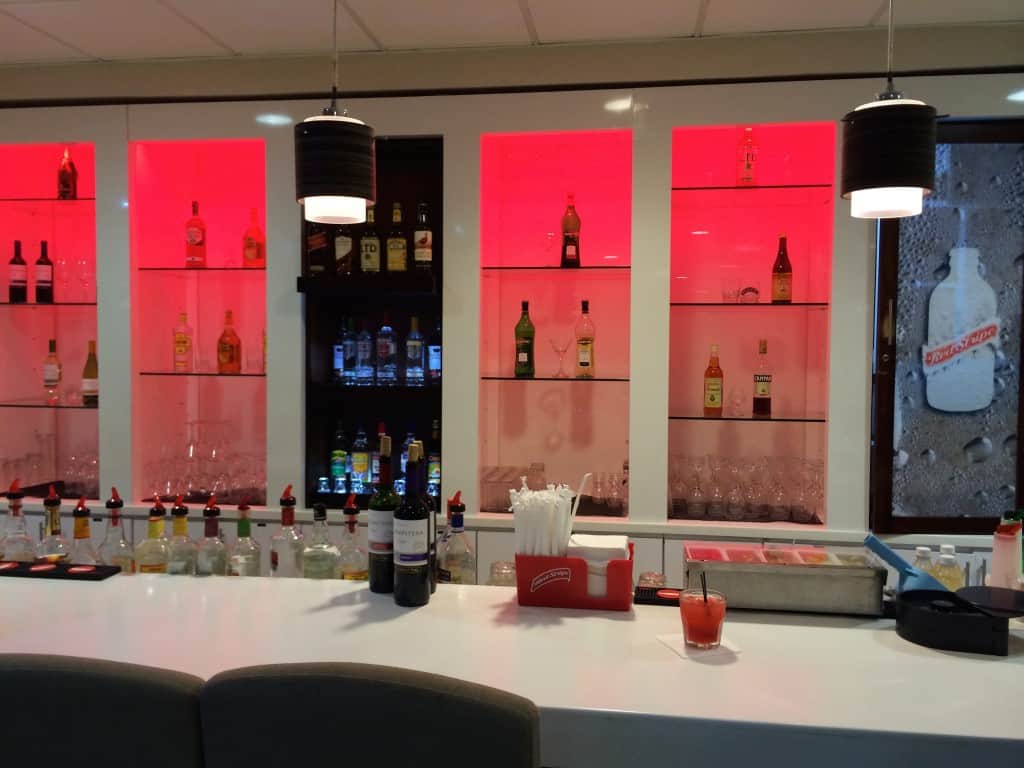 Bar in Club Mobay departure lounge