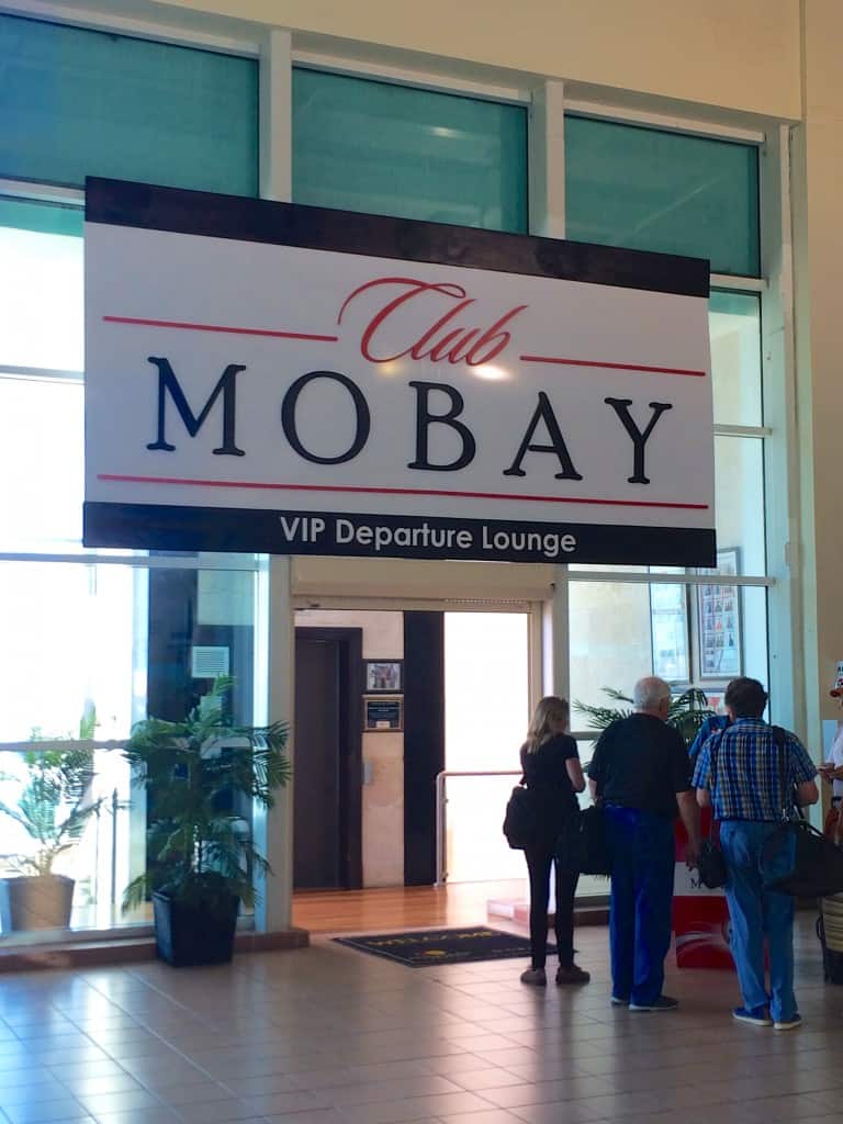 Jamaica for the first time Club Mobay VIP departure lounge