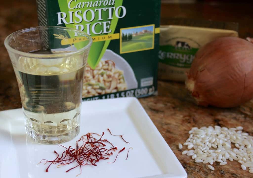 ingredients for Risotto alla Milanese recipe