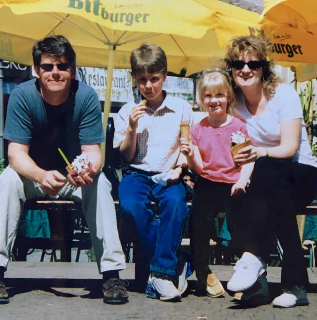 Family photo in Boppard, Germany