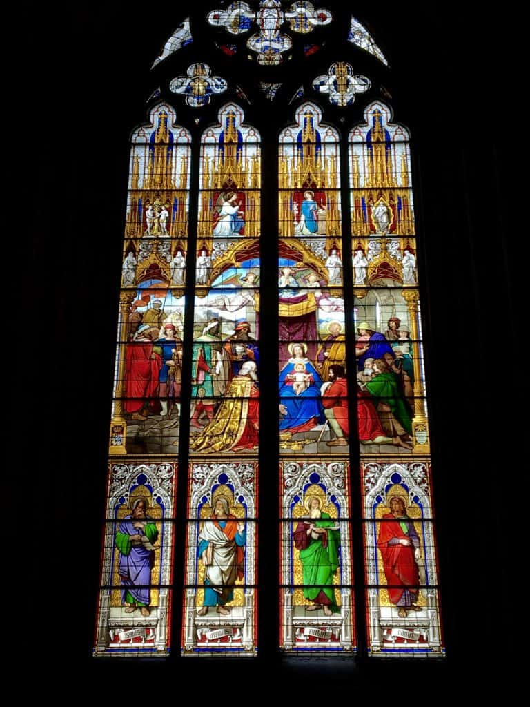Stained glass window in the Cologne Cathedral