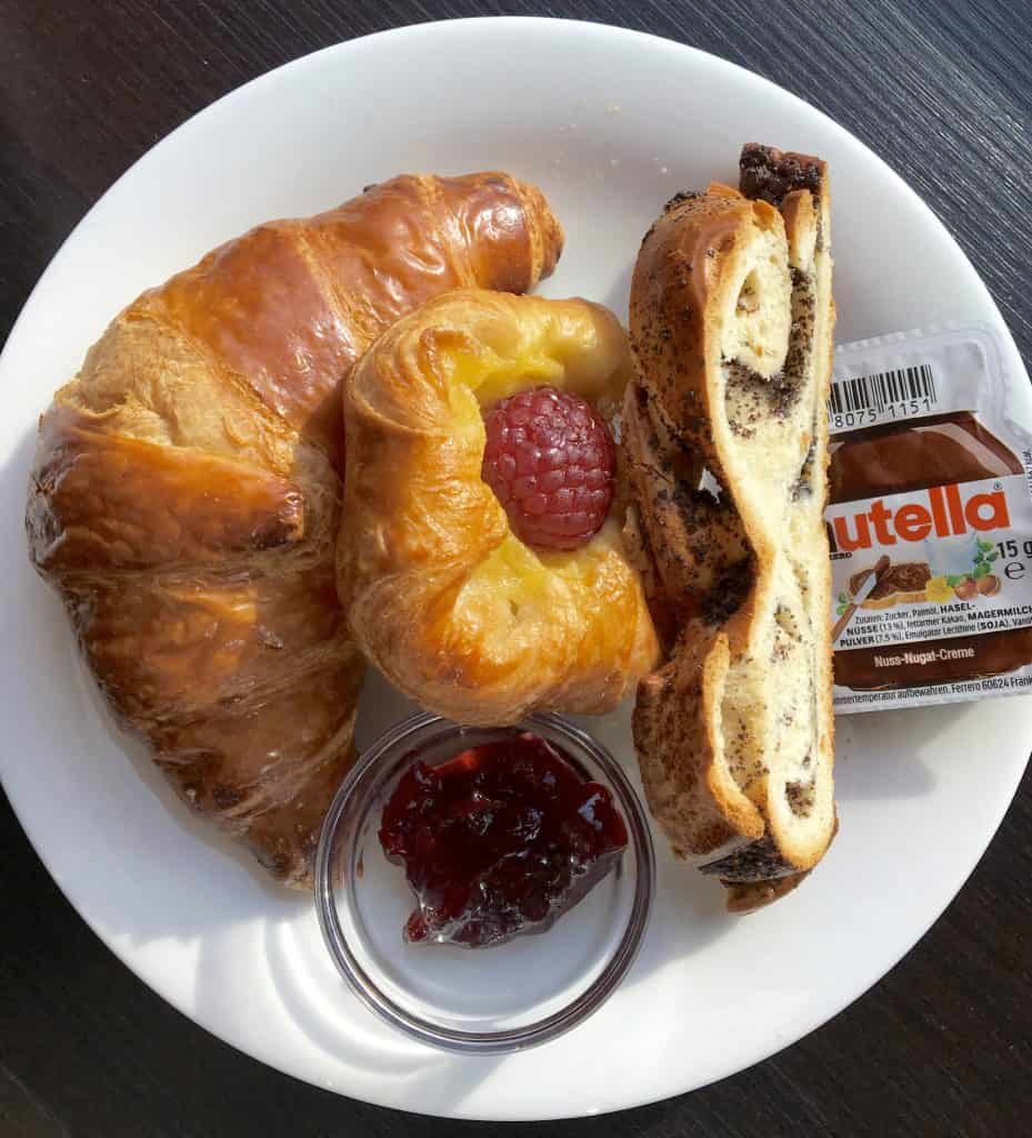 Breakfast pastries on the AmaCerto