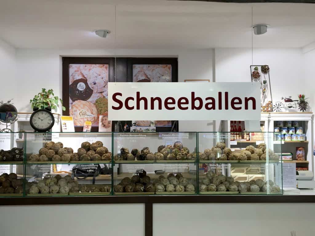 Schneeballen shop in Heidelberg, Germany