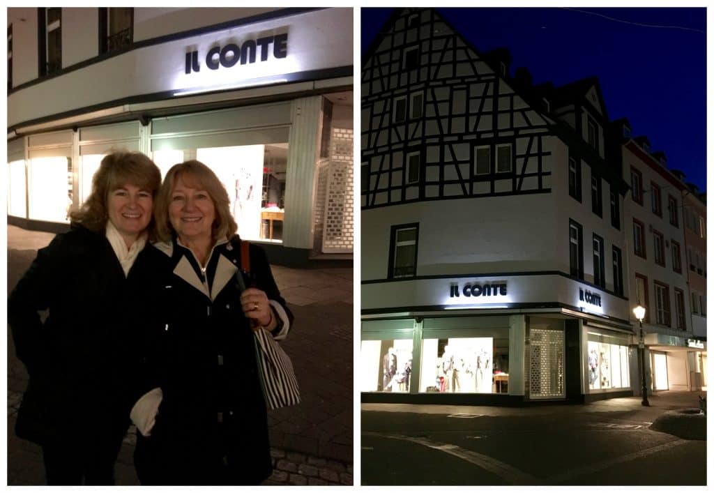 Il Conte store in Koblenz on the Enchanting Rhine River cruise