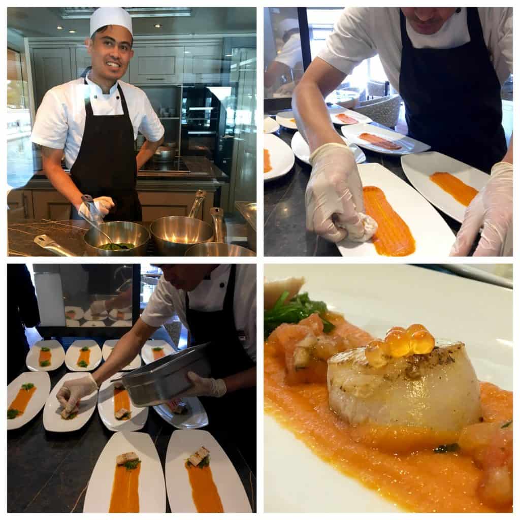 Chef's Table preparation on the AmaCerto