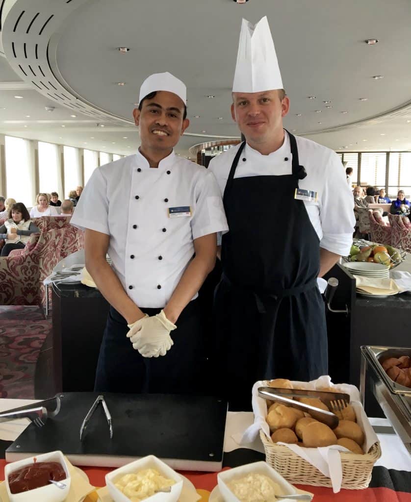 Executive Chef Arjan and Sous Chef Hamka on the AmaCerto