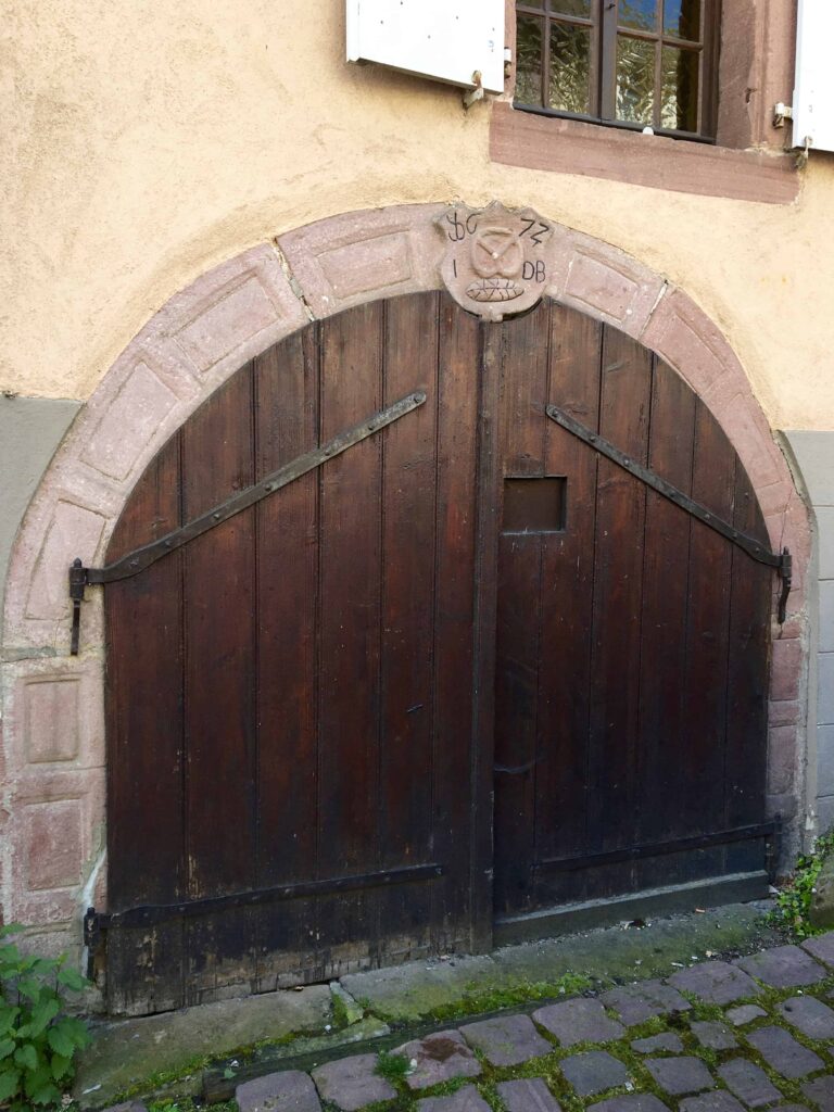 Old bakery in Riquewihr, France.