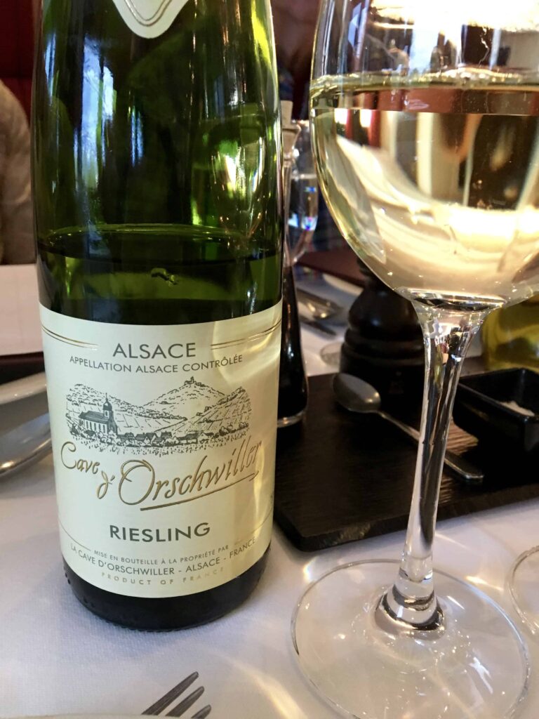 Reisling from Alsace, France.