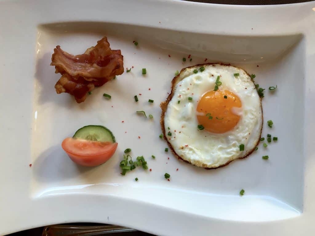 Fried egg at Hotel Alemannenhof.