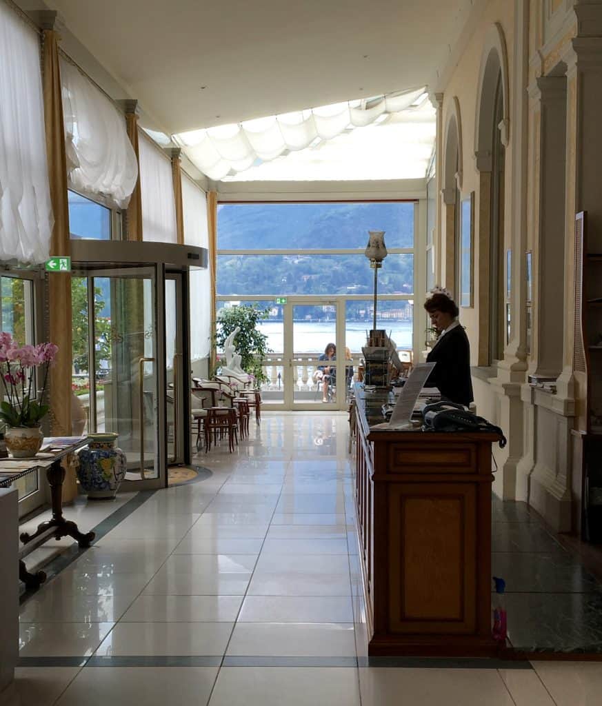 Entry of the Grand Hotel Villa Serbelloni