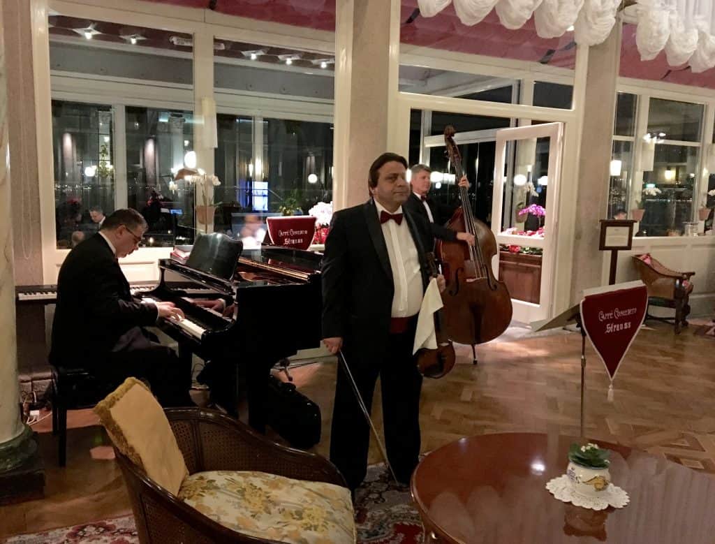 Piano trio at Grand Hotel Villa Serbelloni