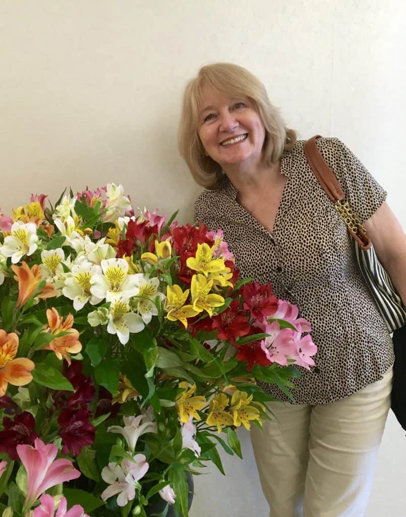 My mother at the Hotel Schweizerhof in Zurich Mother's day menu