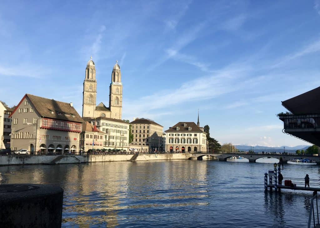 Limmat River in Zürich