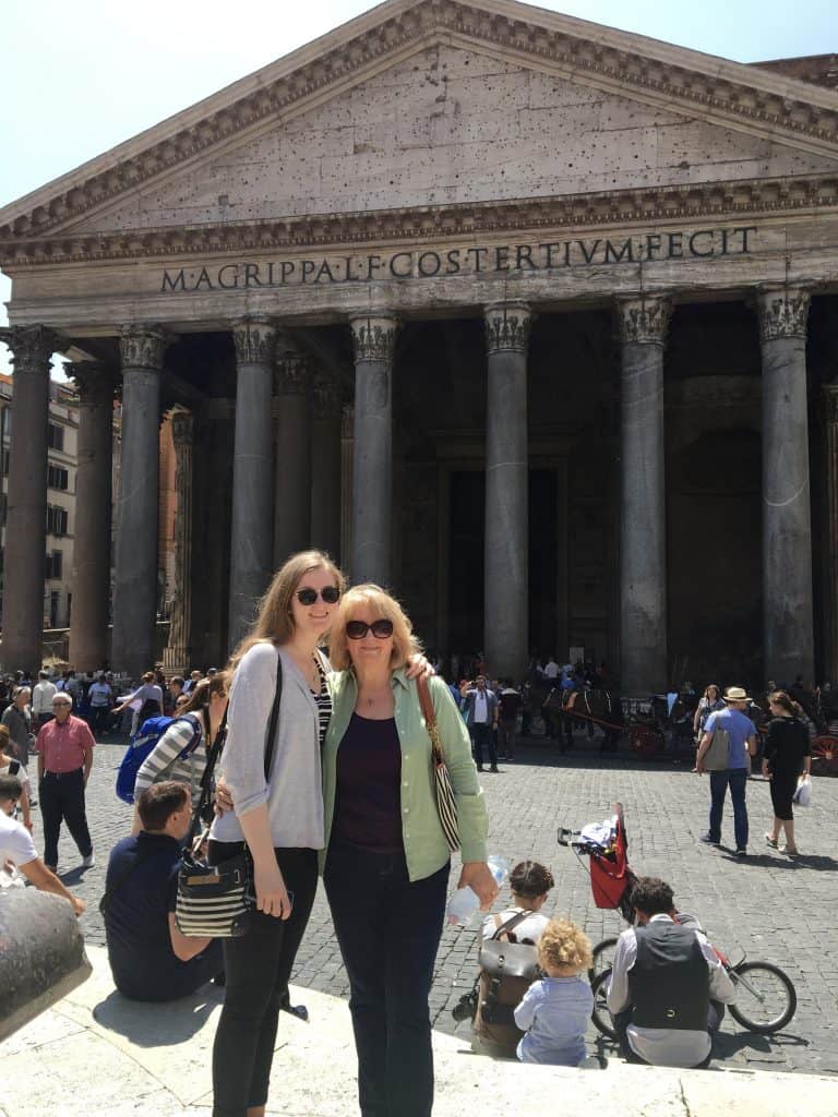 Pantheon in Rome on a trip to Rome