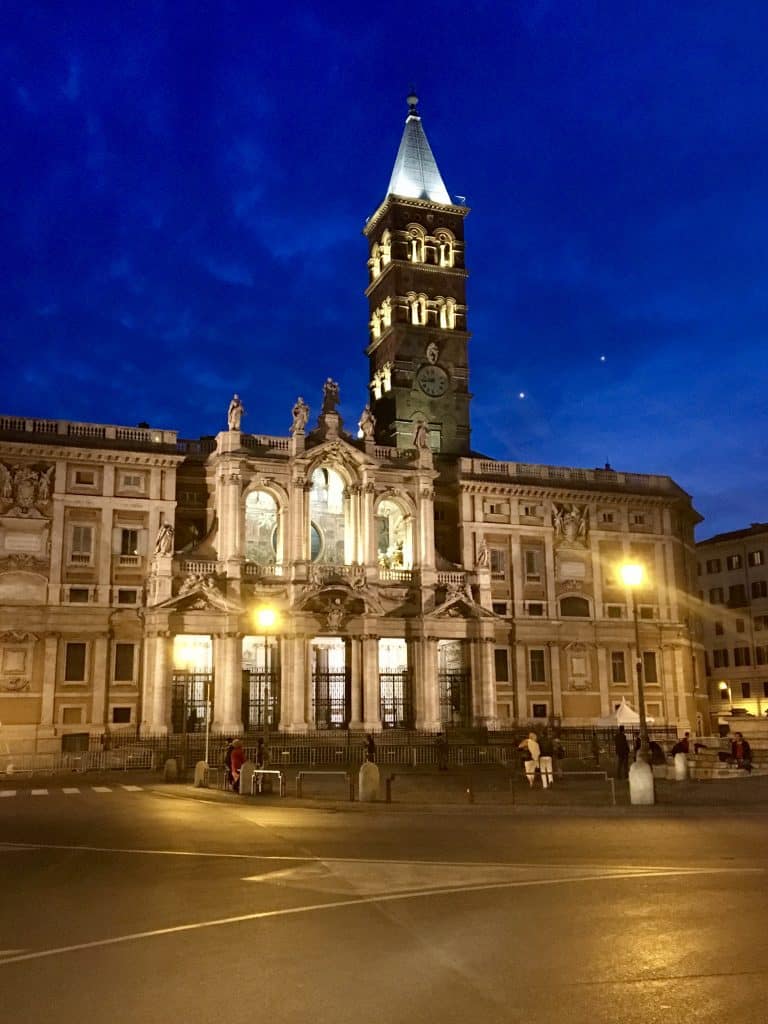 Night shot of Santa Maria Maggiore 