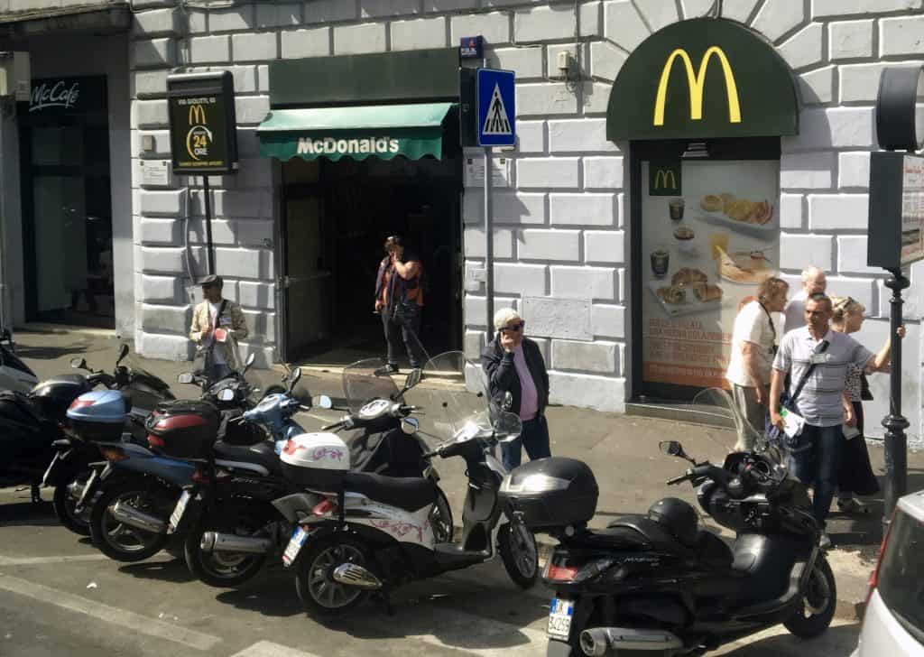 Fast food joint in Italy