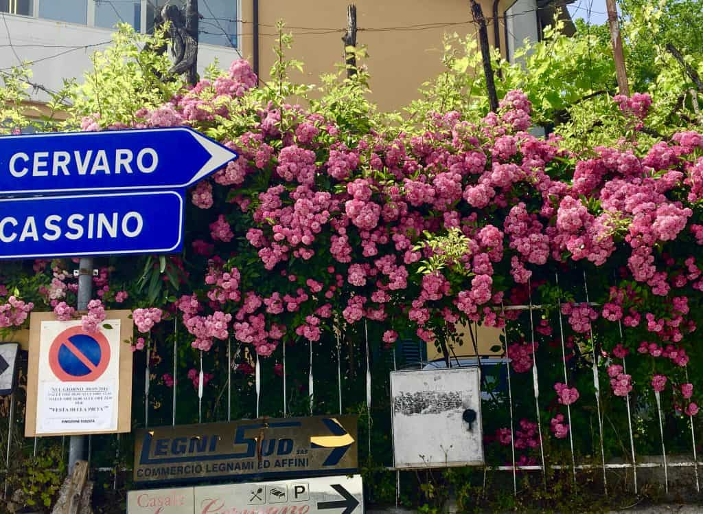 Cervaro Cassino sign.