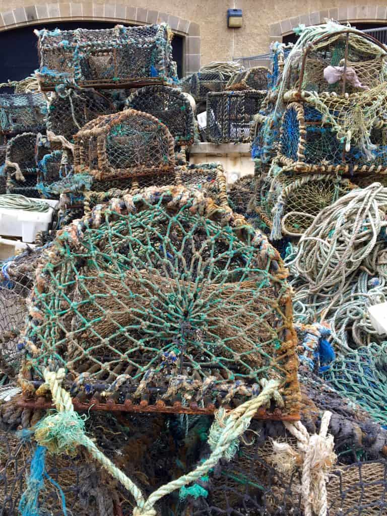 Fishing nets in Pittenweem, Scotland