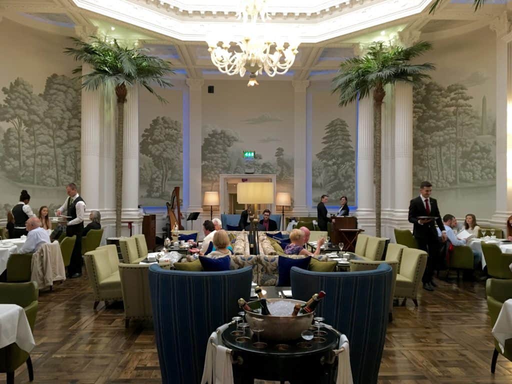Palm Court in the Balmoral Hotel in Edinburgh