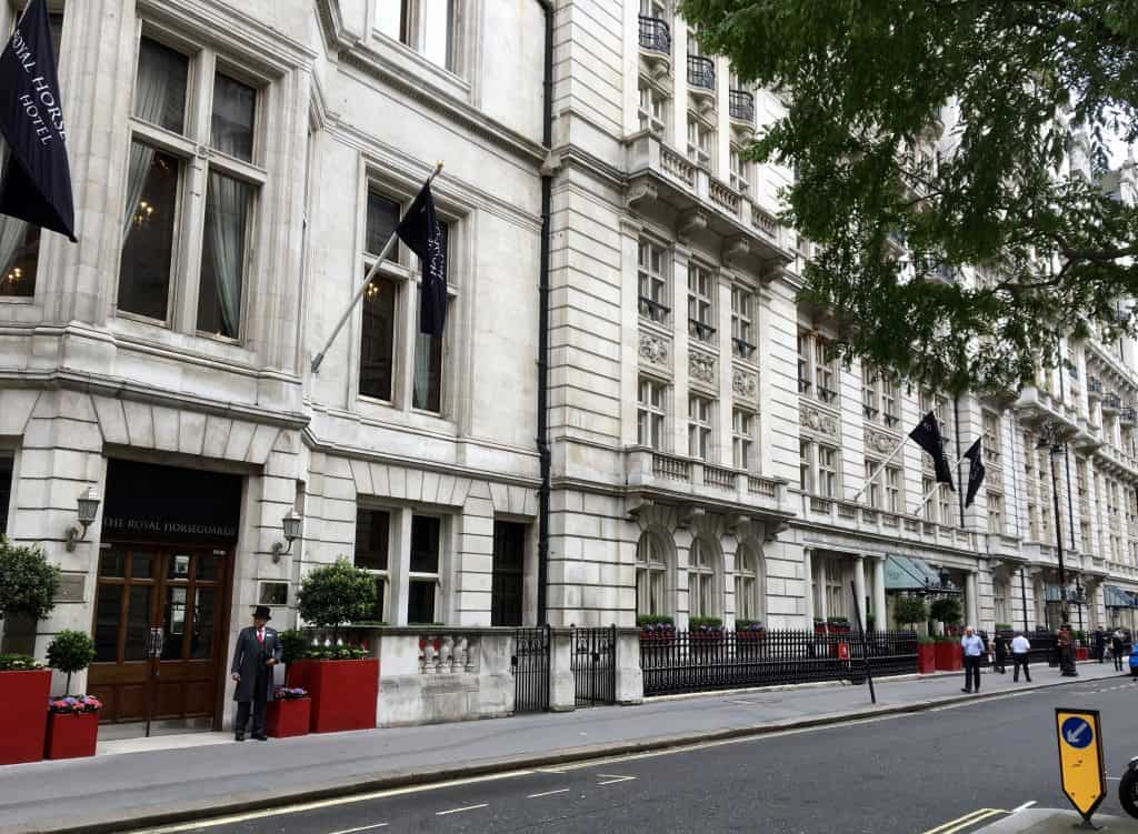 Entry of the Royal Horseguards Hotel, London