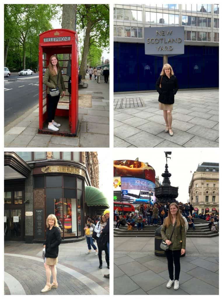 Typical London tourist photos