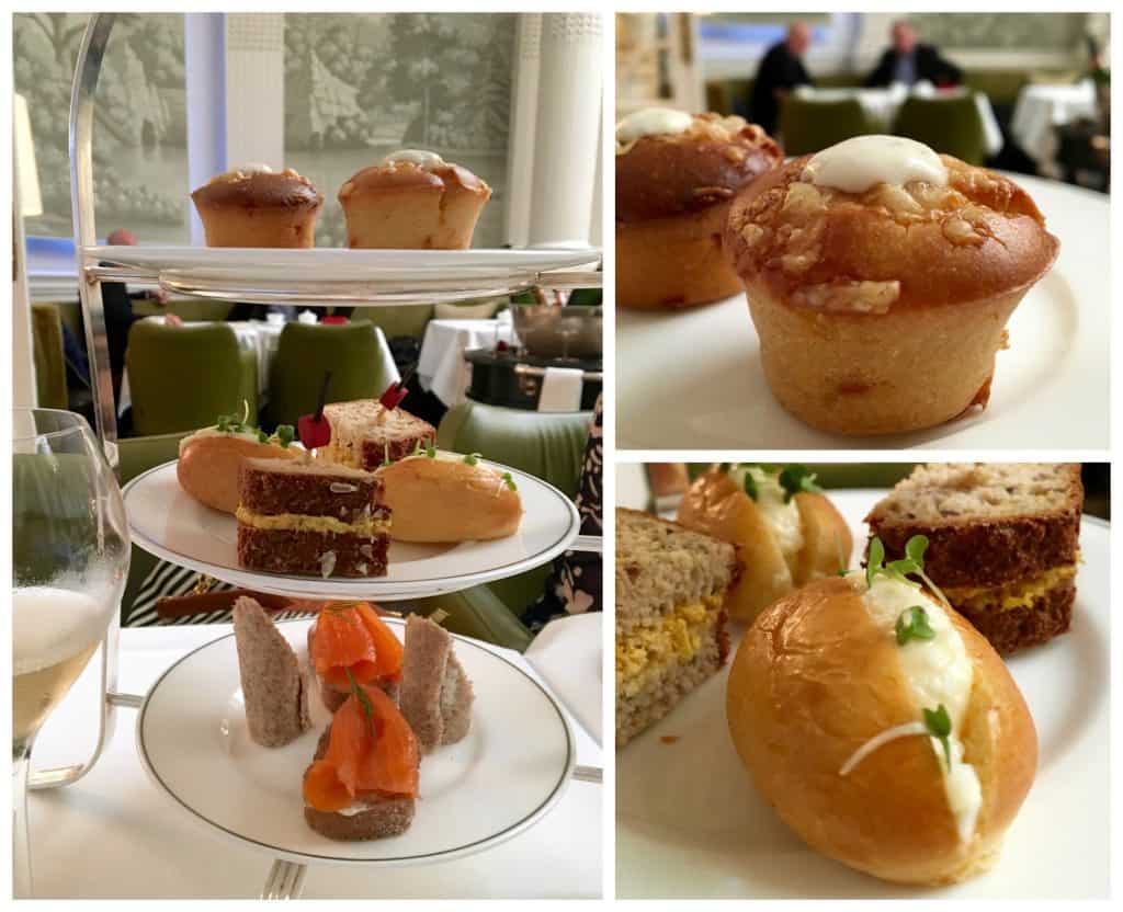 Afternoon tea selection at the Balmoral Hotel in Edinburgh