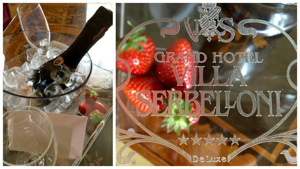 Strawberries and sparkling Italian wine!