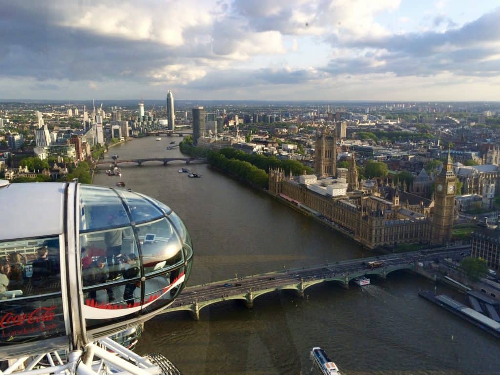 London Eye capsule view