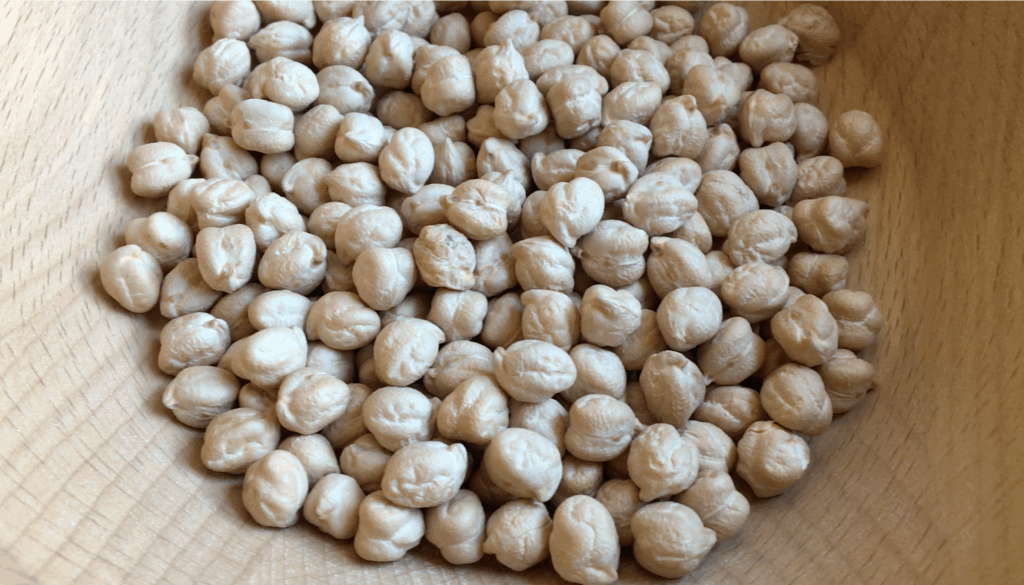 Grinding chickpeas into flour with KoMo mill for gluten free falafel mix