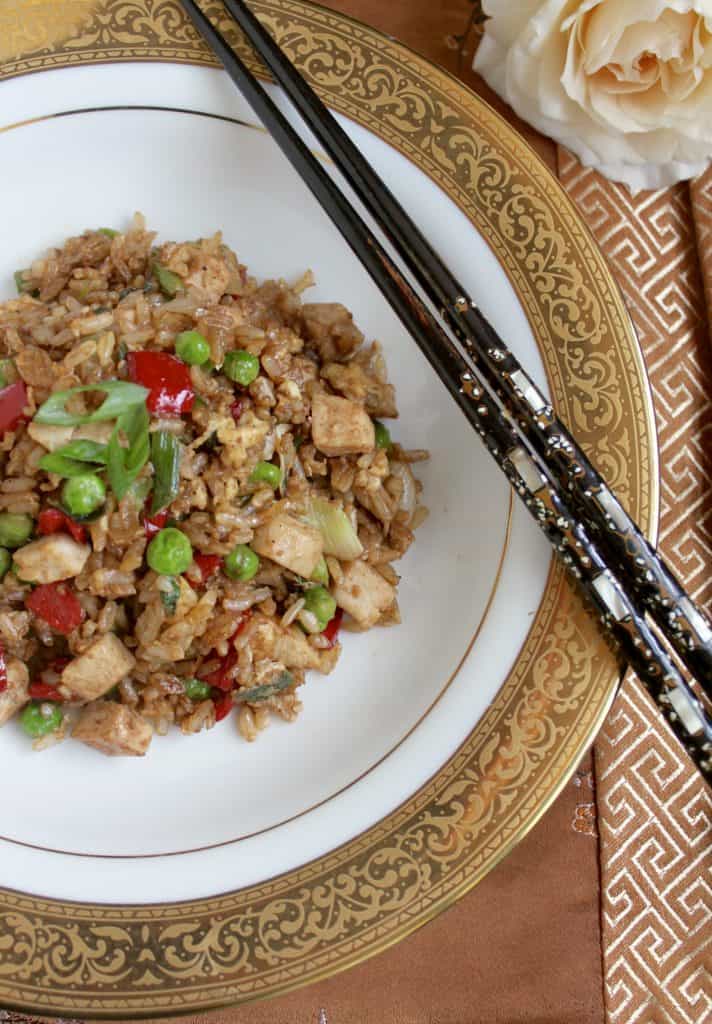 Fleming's leftover Turkey Fried Rice prepared by Christina's Cucina