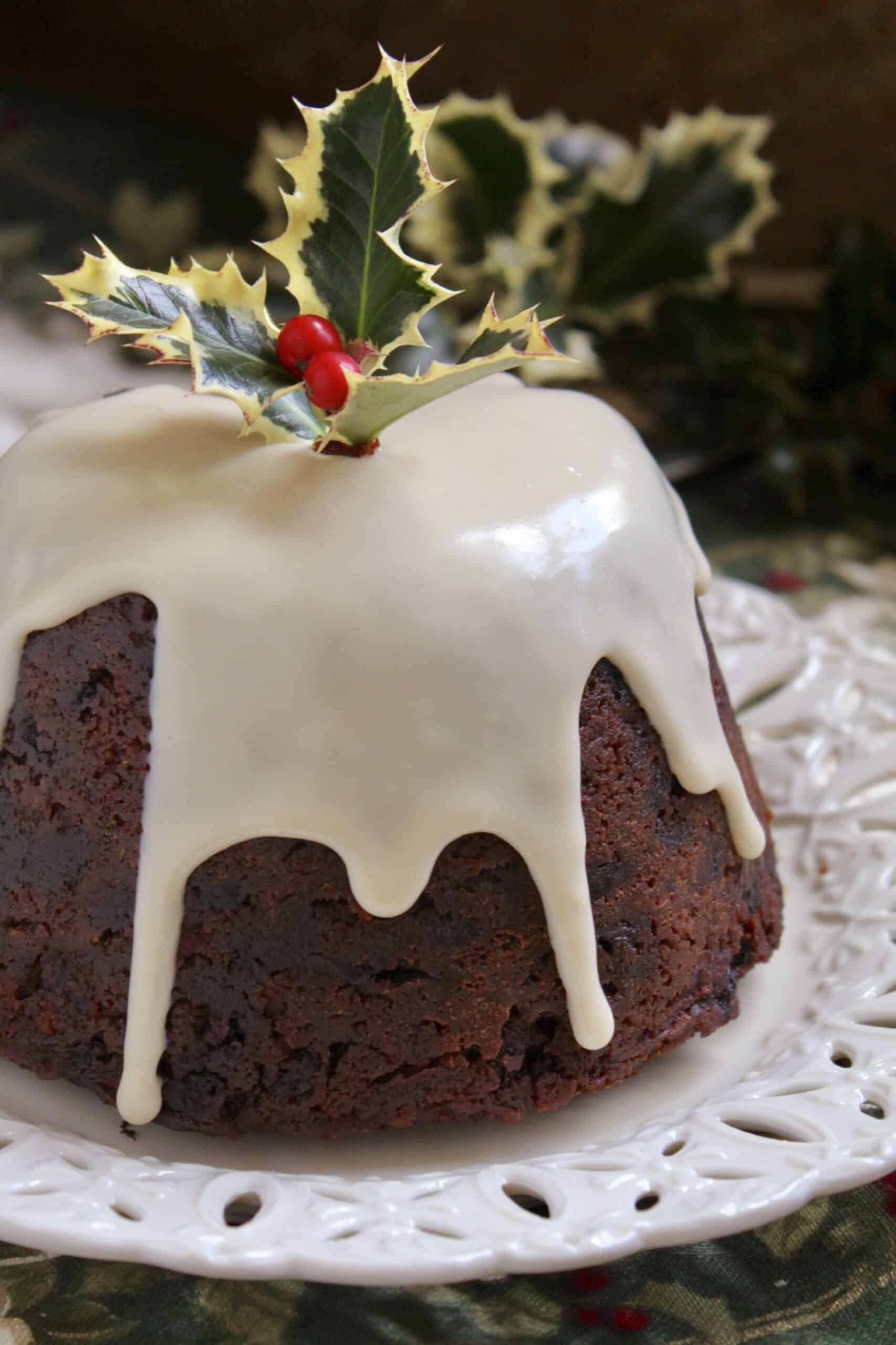Traditional British Christmas Pudding (un Make Ahead, frutta e Brandy
