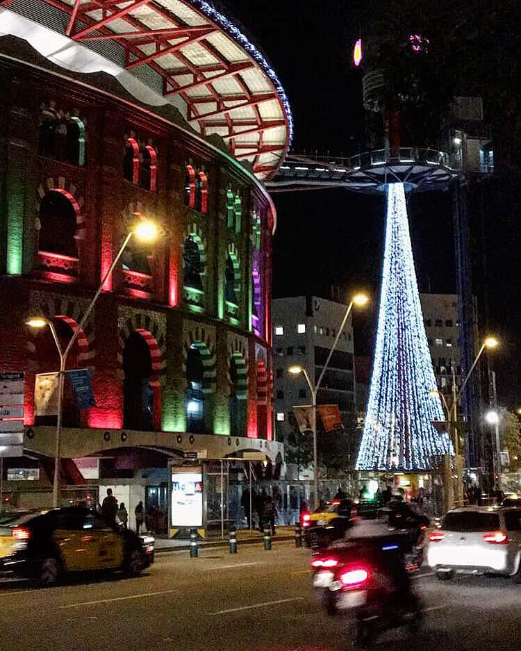 Christmas lights in Barcelona