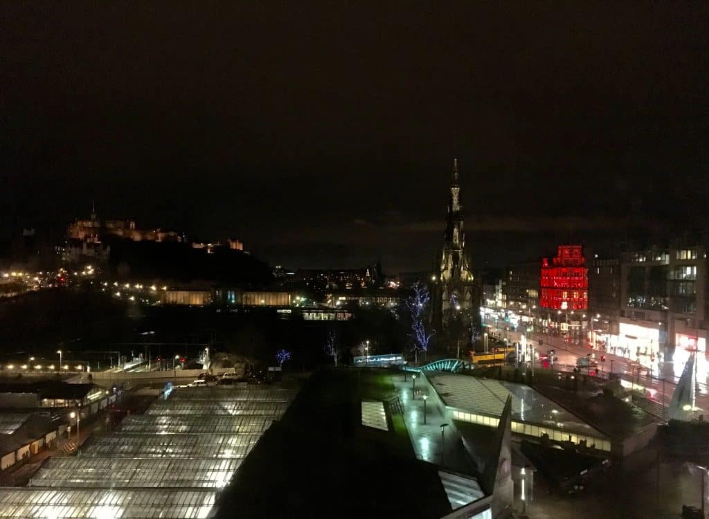 view from the Balmoral Hotel