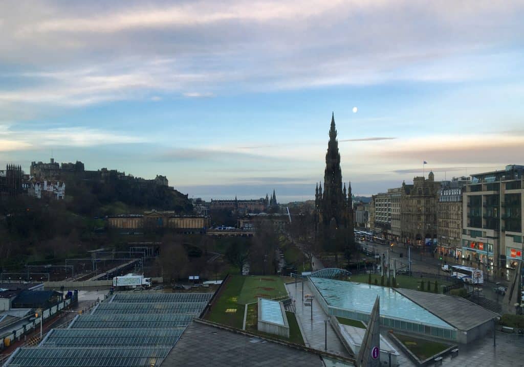 Morning view from the Balmoral Hotel