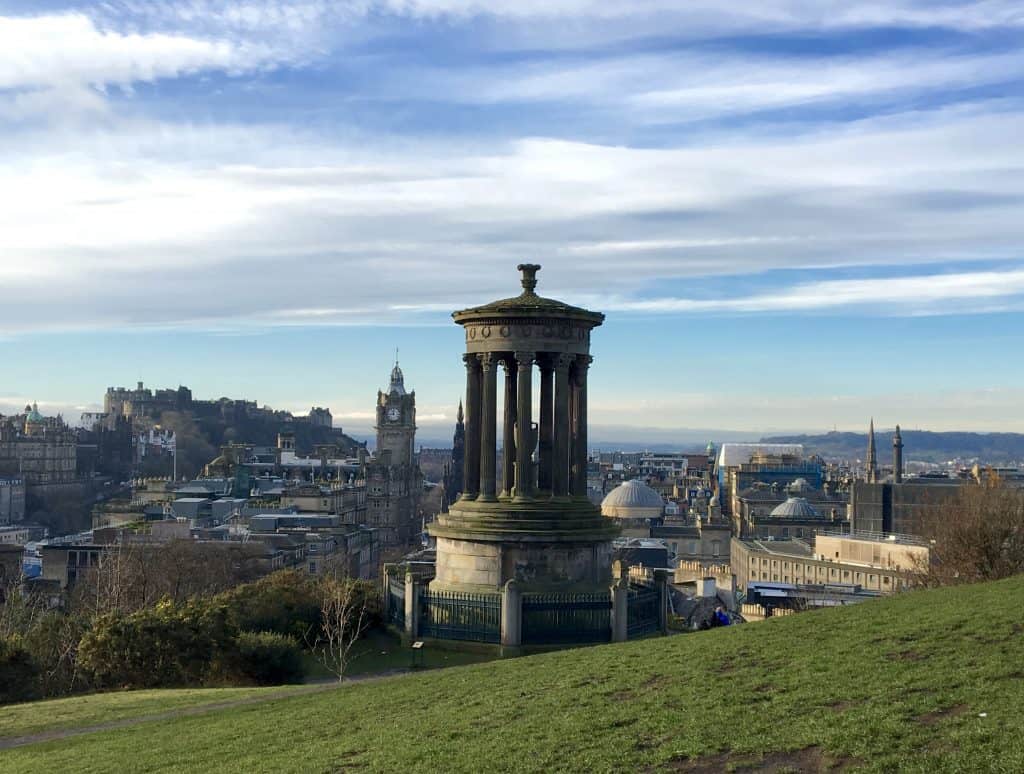 View of The Balmoral and Edinburgh from Calton Hill