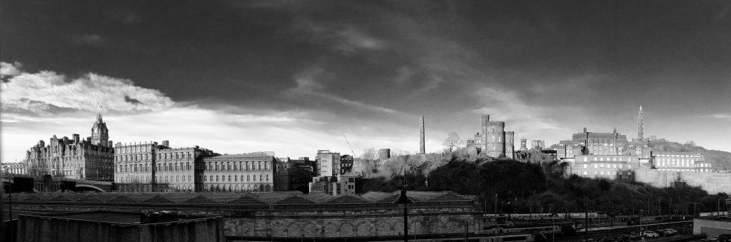 Skyline view of Edinburgh