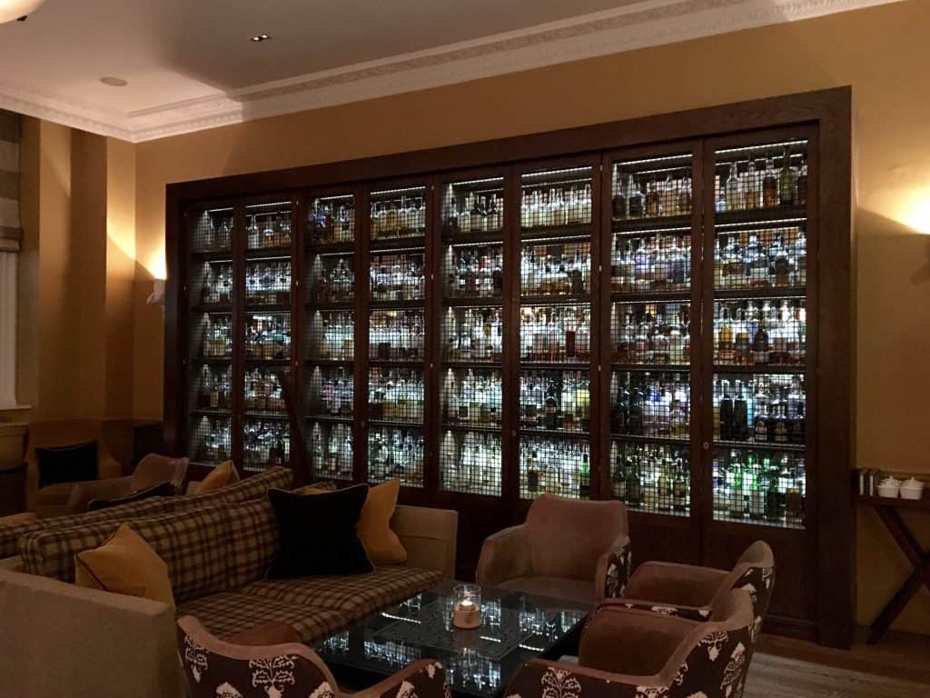 Whiskies at the Balmoral Whisky Bar
