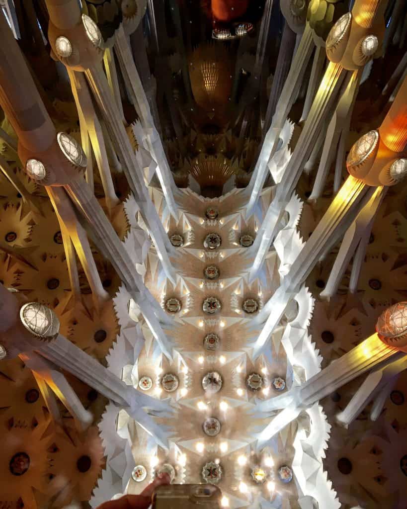 Ceiling of the Sagrada Familia
