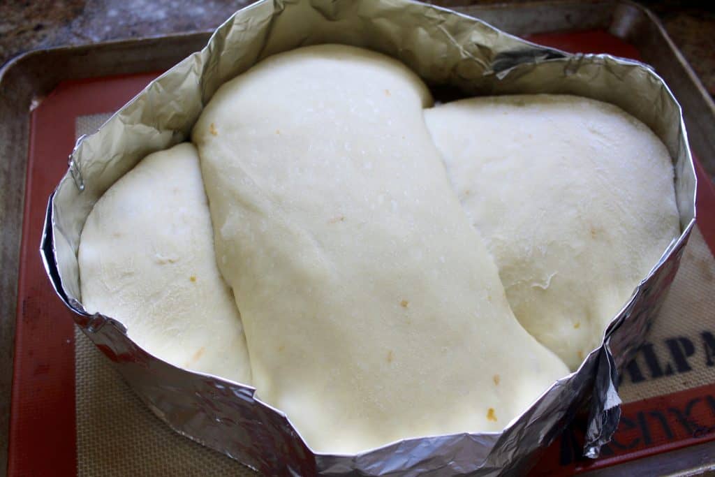 making Colomba di Pasqua or Italian Dove Bread