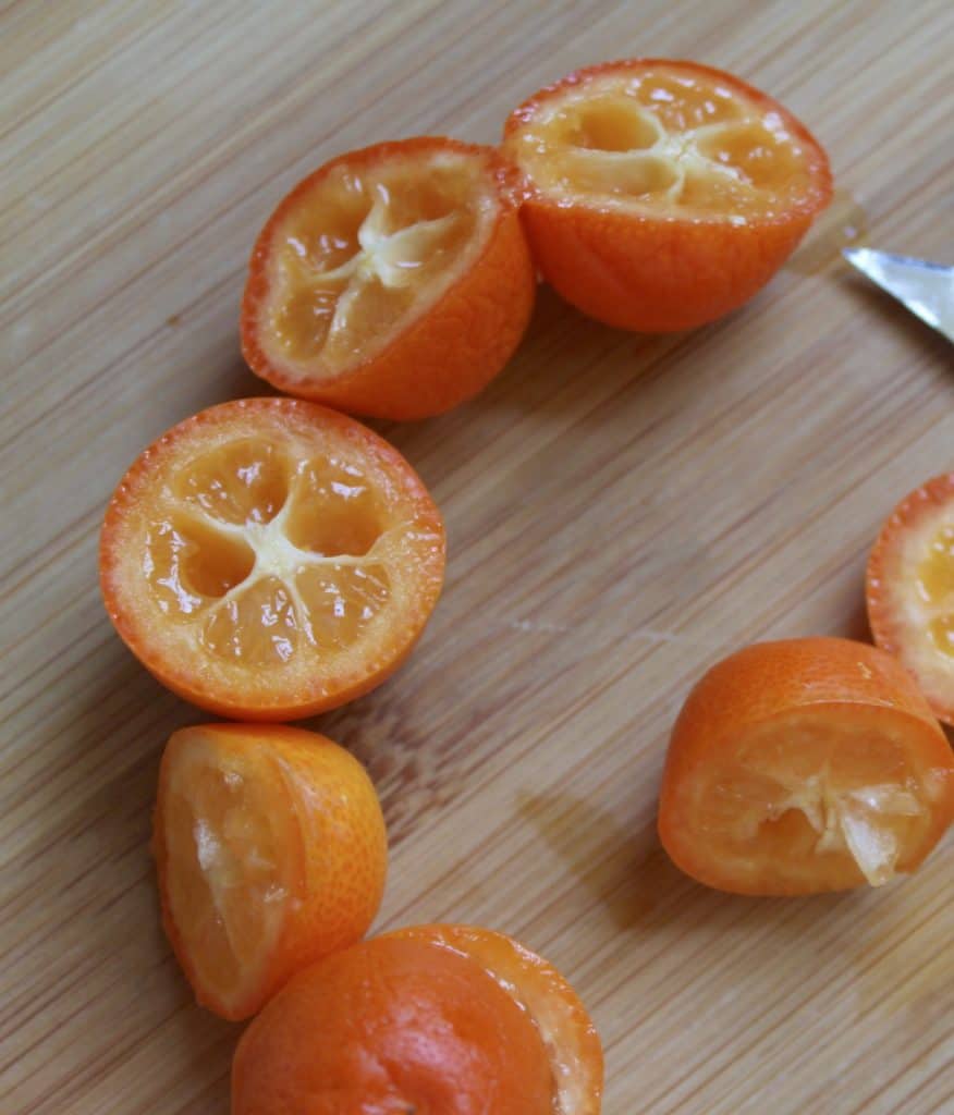 Making kumquat martinis