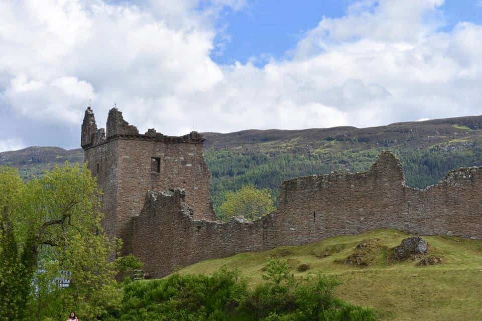 Urquhart Castle on a castle tour of Scotland