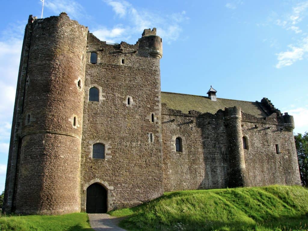 Doune Castle used in Outlander and Monty Python's Holy Grail on a castle tour of Scotland