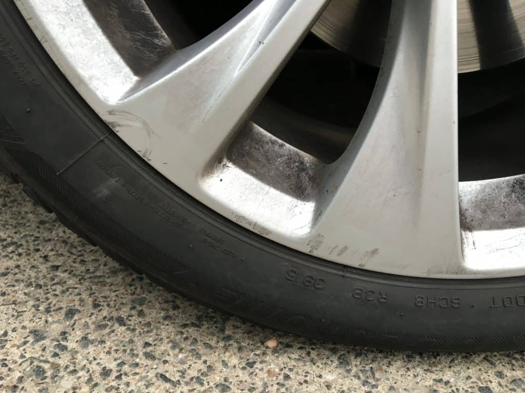 Scuffs on wheel -Glasgow Europcar scam