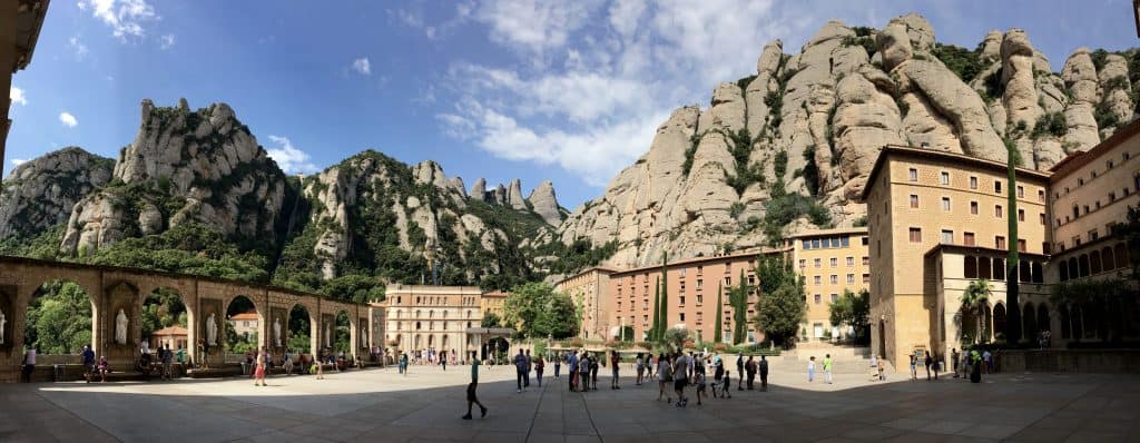 Montserrat panorama from the mountain top