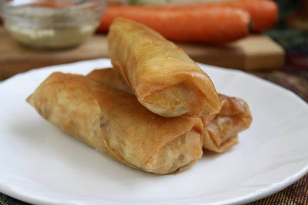 Homemade Filipino lumpia