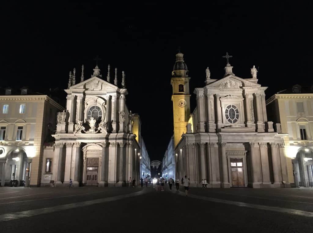 Piazza San Carlo santa cristina church