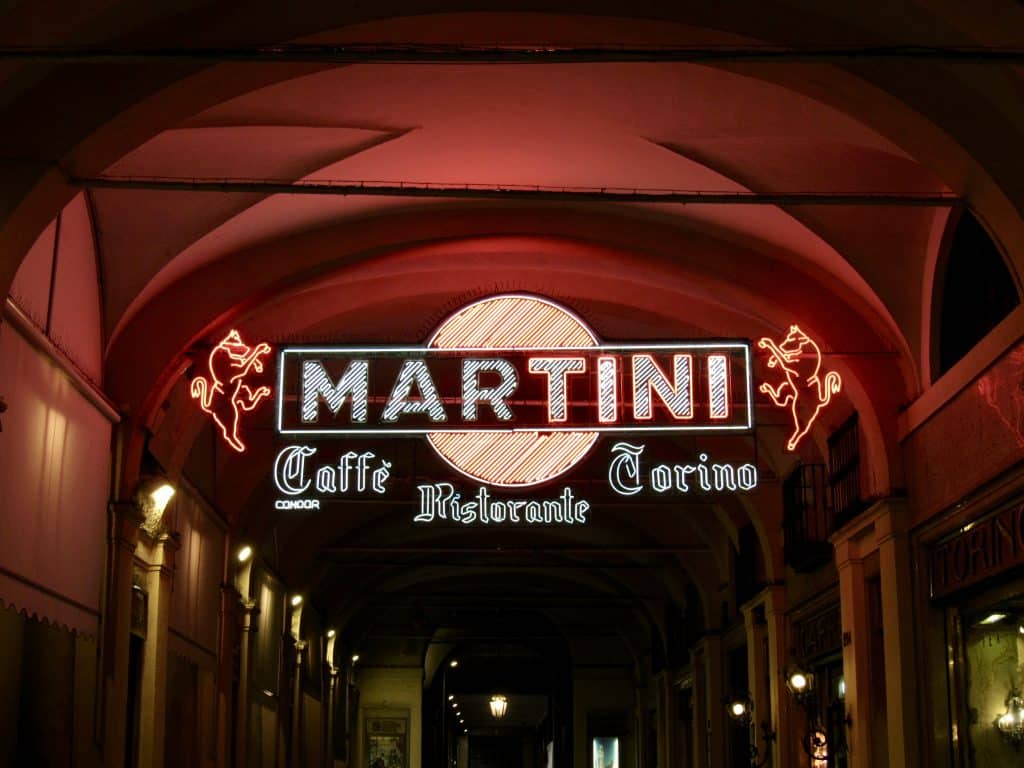 Martini sign turin torino segno caffe vermouth