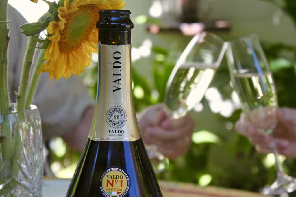 Toasting with Valdo Prosecco at an Italian brunch