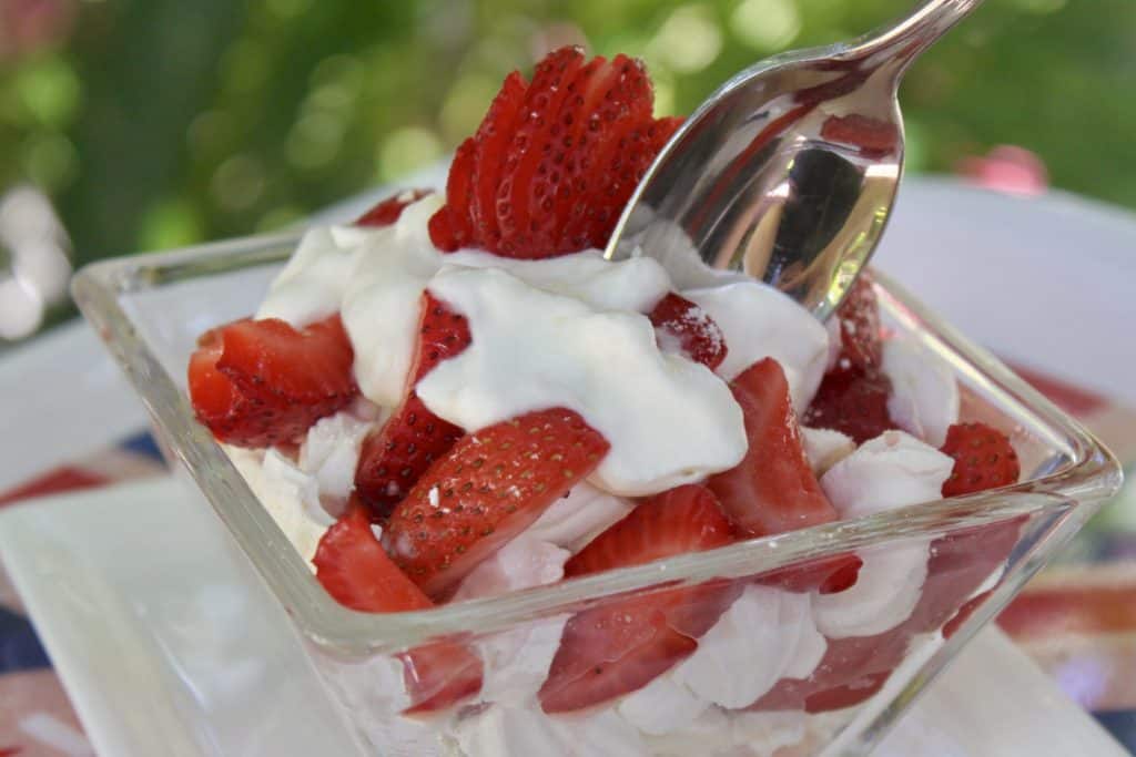 Eton Mess recipe British classic dessert meringues strawberries cream