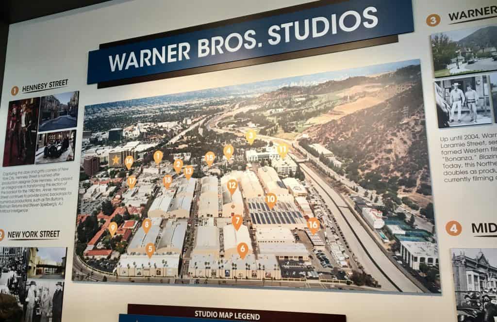 Warner Bros lot map